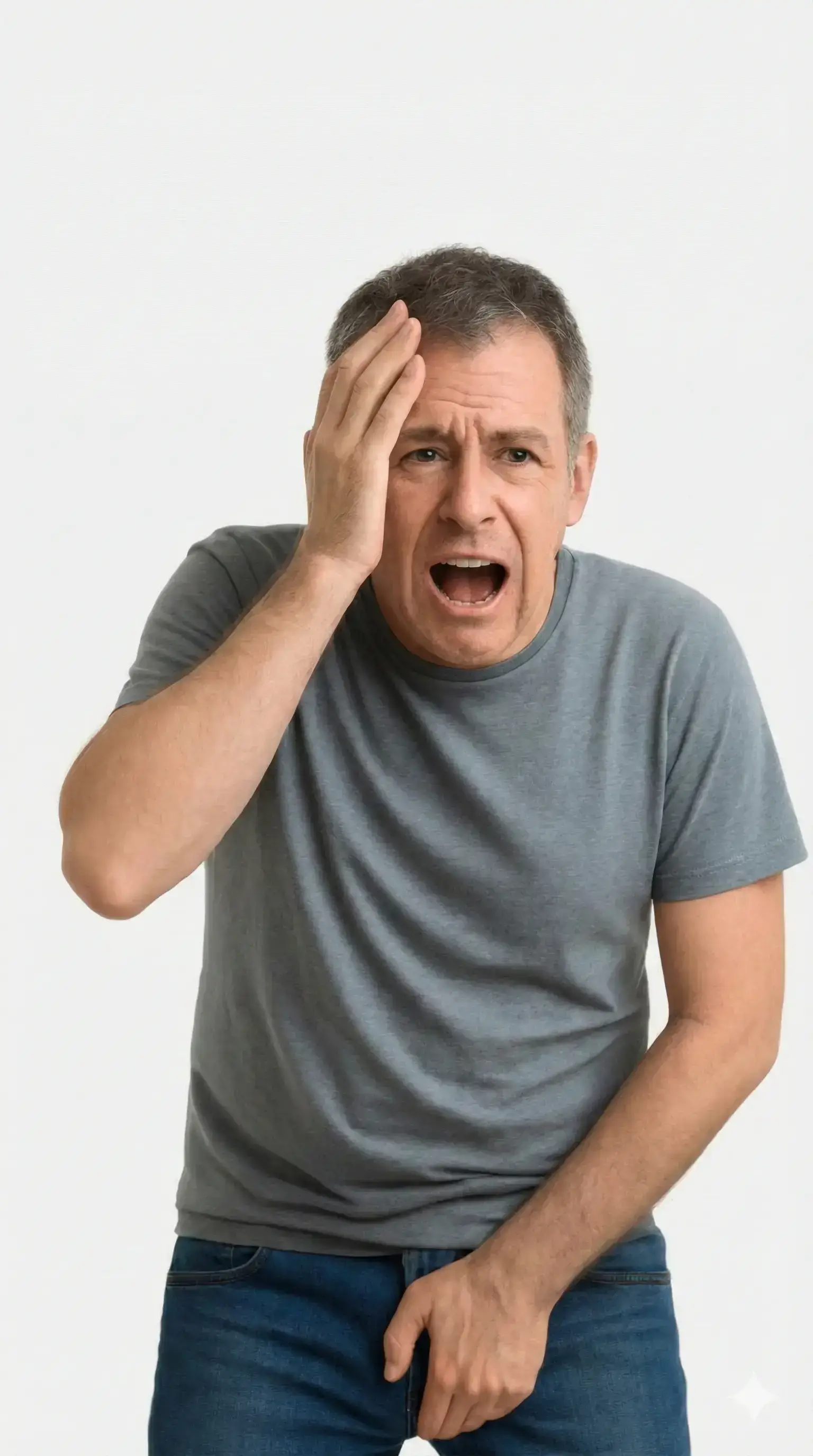 Medical illustration showing effects of enlarged prostate on urinary system